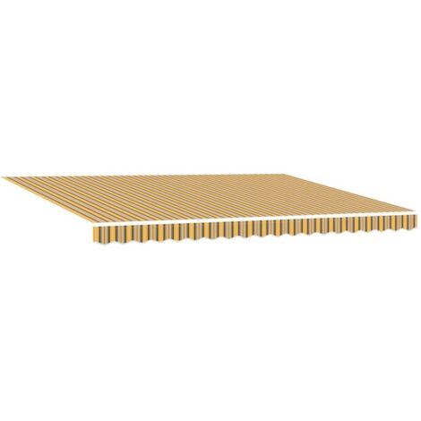 Auvent Rétractable Multicolore 450 × 300 cm tissu vidaXL