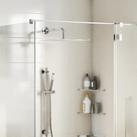 Vidaxl – Pomme de douche pluie carrée 40x40 cm – Acier inoxydable 304 – 324 buses anti-calcaire – Articulation pivotante pour angle ajustable