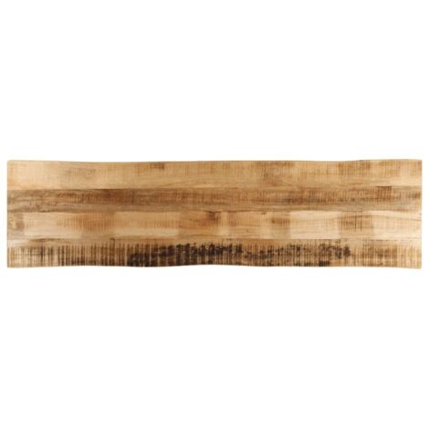 Vidaxl – Dessus de table en bois de manguier brut 180x40x2,5 cm – Plateau avec bords vivants – Finition naturelle unique – Pour rénovation intérieure (1/5)