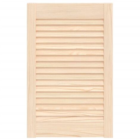 Vidaxl – Porte de placard à persiennes 61,5x39,4 cm – Bois de pin massif non traité – Améliore la circulation de l'air – Compatible avec divers meubles (1/6)
