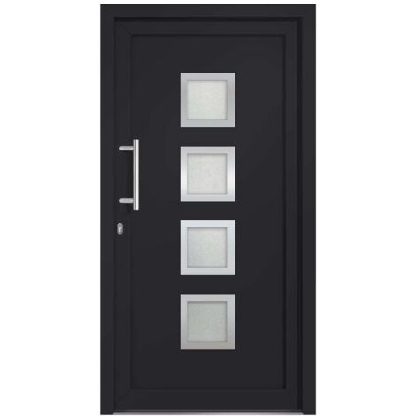 Porte d'entrée Anthracite 98x200 cm vidaXL