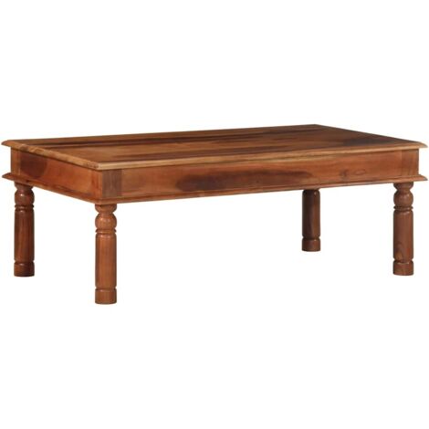Table basse 110x60x40 cm bois massif d'acacia vidaXL (1/5)