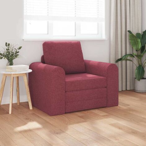 Canapé-Lit Rouge bordeaux 98 x 71 x 83 cm tissu vidaXL (1/5)