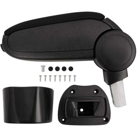 Accoudoir de voiture noir 14,5x31,5x(30-48) cm ABS vidaXL