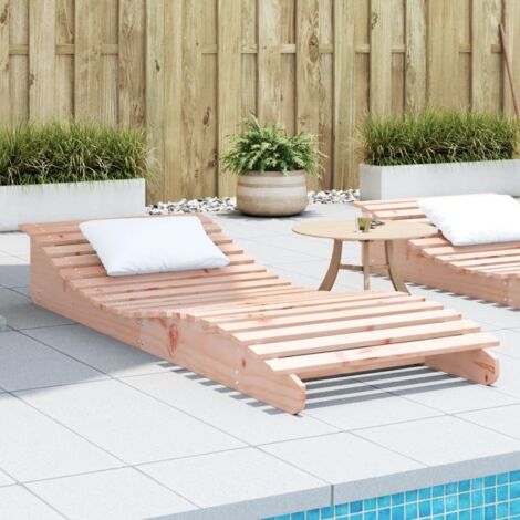 Vidaxl – Chaise longue en bois de douglas 205x80x31,5 cm – Design ergonomique pour confort optimal – Drainage efficace de l'eau (1/7)
