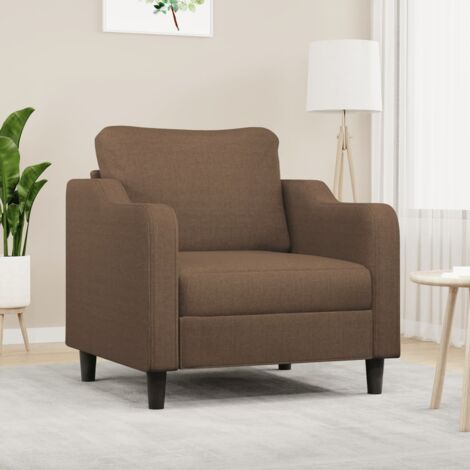 Fauteuil Marron 60 cm Tissu vidaXL (1/5)