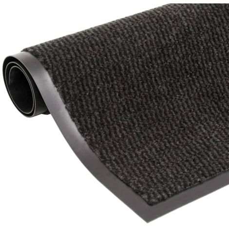 vidaXL Doormat Tufted 60x150 cm Black