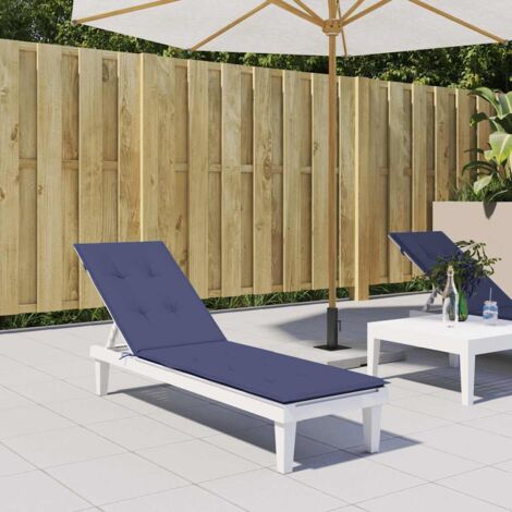 Coussin de chaise de terrasse bleu marine tissu oxford vidaXL