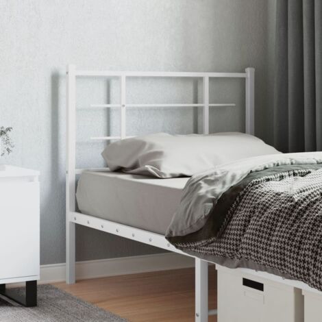 Tête de lit métal blanc 100 cm vidaXL (1/5)