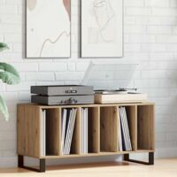 Vidaxl – Buffet en bois d'ingénierie 100 x 38 x 48 cm – Style moderne avec pieds coniques – Rangement pratique pour salon et multimédia