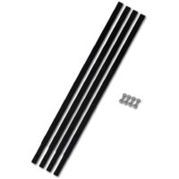 Vidaxl – Tube d'extension de tarière de sol 4x1 m – Acier renforcé pour terrains accidentés – Raccord de tube carré 30x30 mm – 4 pièces incluses