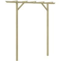 Vidaxl – Pergola en bois de pin imprégné 205 x 40 x 203 cm – Résistante à la pourriture – Facile à assembler – Pour rosiers et plantes grimpantes