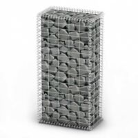 Vidaxl – Panier de gabion avec couvercle en acier galvanisé 100x50x30 cm – Capacité de charge 1400 kg/m³ – Assemblage facile – Pour murs de soutènement