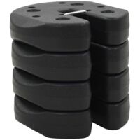 Vidaxl – Poids en béton pour belvédère – Lot de 4 plaques 220x50 mm – Résistantes aux intempéries – Stabilité optimale pour tentes et tonnelles