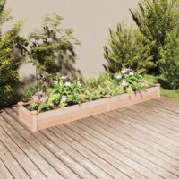 vidaXL Lit surélevé de jardin doublure 240x45x25 cm bois massif sapin