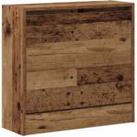 Vidaxl – Cabinet à chaussures avec étagère en bois d'ingénierie – Dimensions 60 x 21 x 57 cm – Design moderne pour salon contemporain