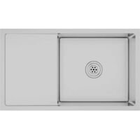 Vidaxl – Évier de cuisine 2 bacs en acier inoxydable fait main – Finition satinée – Insonorisé avec coussinets – Installation sous comptoir ou encastrée