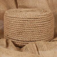Vidaxl – Corde en jute 100 % naturelle 10 mm – Longueur 100 m – Résistante à l'abrasion – Pour applications lourdes et extérieures