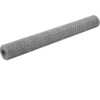 Vidaxl – Grillage rigide galvanisé 25x1,2 m – Résistant aux intempéries – Pour volières et clôtures – Acier durable et flexible