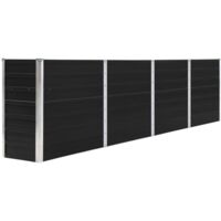 Vidaxl – Jardinière rectangulaire 320x40x77 cm en acier galvanisé – Design stable et durable – Bord replié pour sécurité – Pour balcon et terrasse