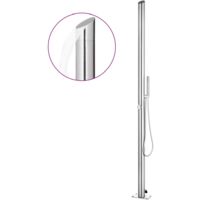 Vidaxl – Douche extérieure en acier inoxydable 304 – Hauteur 220 cm – Tête de douche cascade – Tuyau flexible 1,5 m