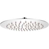Vidaxl – Tête de douche plongeante ronde 20 cm – Acier inoxydable – 95 buses anti-calcaire – Articulation pivotante pour angle ajustable
