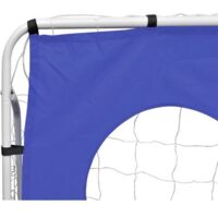 But de Football Exterieur 245 x 182 cm Cage de Foot avec Filet Résistant aux Intempéries et