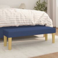 Banc Banquette Design, Banc de salle à manger, Banc de cuisine Bleu 100x30x30 cm Tissu vidaXL