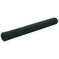 Grillage Acier avec revêtement en PVC 25x1,2 m Vert vidaXL