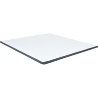 vidaxl Surmatelas sommier tapissier blanc 180x200 cm