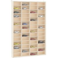 Vidaxl – Vitrine murale en contreplaqué 56 compartiments 40 x 4,5 x 60 cm – Installation sans perçage – Capacité 20 kg – Pour espaces confinés