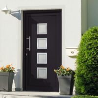 Porte d'entrée Anthracite 98x190 cm vidaXL