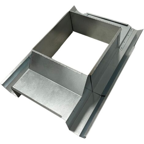 Einside – Embase d’étanchéité fermée en tôle galvanisée pour tuile – Dimensions 50 x 50 à 80 x 80 cm – Protection efficace contre infiltrations