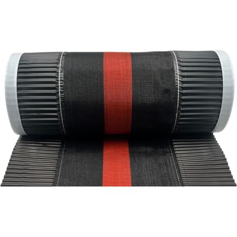 Bande Closoir de Faîtage Souple Ventilé en Polypropylène et Aluminium – Brun Foncé