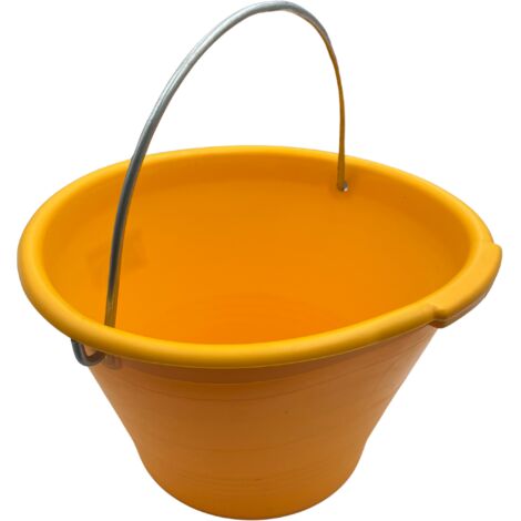 EINSIDE Seau de Maçon en PVC, Jaune – 10 pièces (1/2)