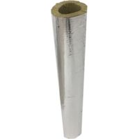Einside – Cylindre isolant en laine de roche avec aluminium – Isolation thermique 130 mm – Résistance haute température – Conduit fumée simple paroi
