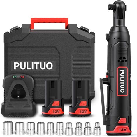 Clé à Cliquet Sans Fil 21V – Coffret Complet Avec 2 Batteries Et Chargeur – 40 Nm