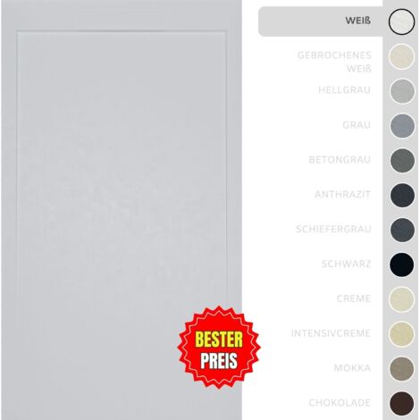 SOULBATH Ultra flache, rutschfeste Duschwanne – Harz Gelcoat – Glatte/Stein-Textur – WEISS - 140x80 - Integrierte Rost in gleicher Farbe (1/5)