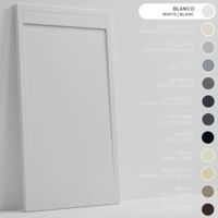 SOULBATH Duschwanne – Harz – Gelcoat – Glatte/Stein-Textur – Rutschfest – Farbe Weiß 140X70 Extra plat 3Cm Minimalistisches Design
