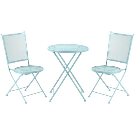 Ensemble de jardin avec 1 table et 2 chaises pliantes (1/5)