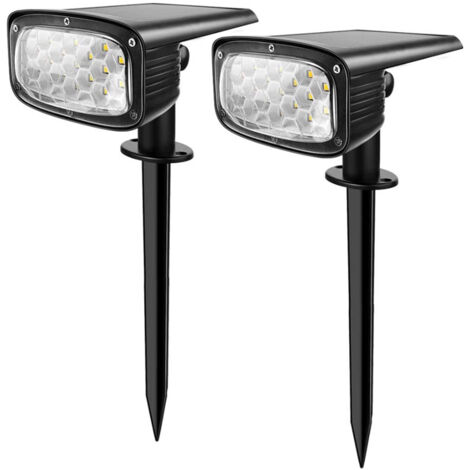 2pcs Lampe Solaire Exterieur,34 LED Etanche IP67,Dimmable (1/5)