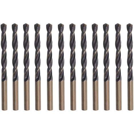 Ensemble de 12 forets à métaux en acier rapide de 3,2 mm adaptés au perçage du métal, de l'acier inoxydable, de l'alliage d'aluminium et du bois
