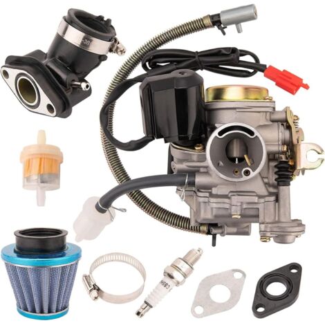 Compatible avec le carburateur 50CC 4 temps GY6 haute performance 139QMB pour moteur de scooter 49cc 50cc cyclomoteur PD18J Carb (1/5)
