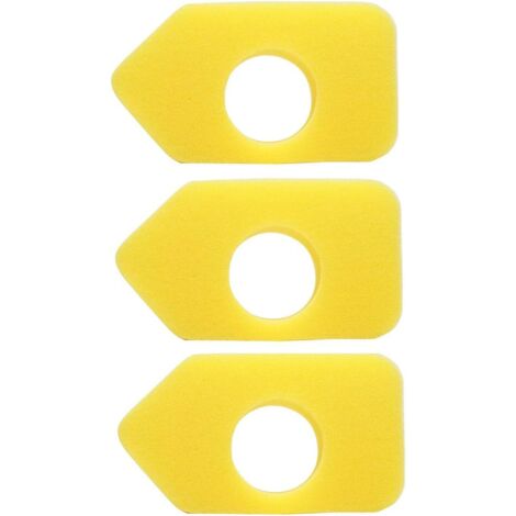 Lot de 3 mousses pour filtre à air pour filtre Briggs & Stratton 698369 (1/4)