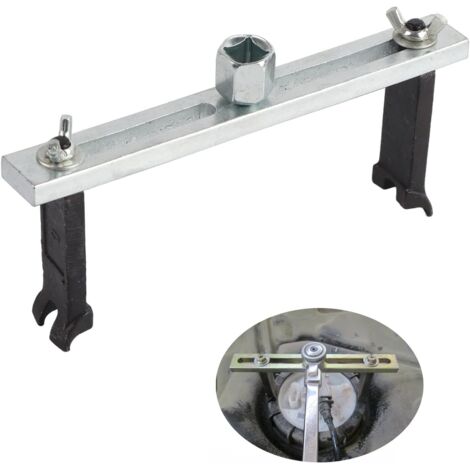 Kit pour Enlever le Couvercle du Réservoir de Carburant,Outil Démontage La Pompe à Carburant,Clé Pour Le Démontage Du Couvercle Du Réservoir,Réglable Clé Pompe à Carburant Pour Réparation Voiture (1/5)