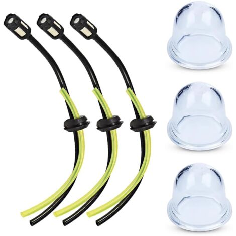 Kit 6 Pcs Tuyaux d'Essence Durite avec Filtre et Ampoules d’Apprêt Carburant pour Debroussailleuse Tondeuse Souffleur Tronçonneuse (1/5)