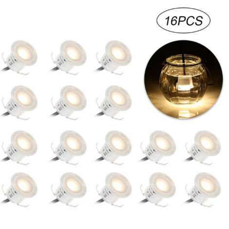 IP67 Lumière souterraine étanche LED 12V Blanc Chaud 2800k 16pcs (1/5)