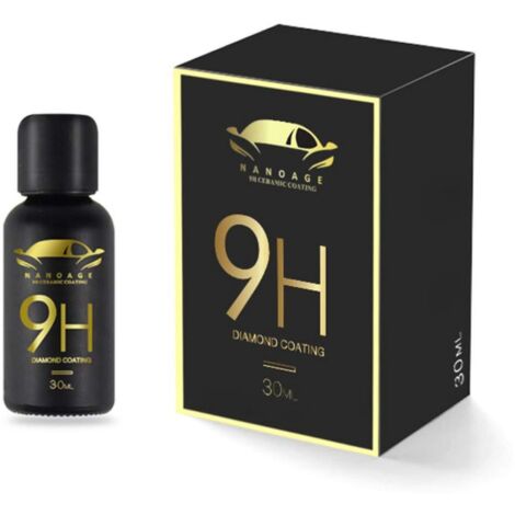 Revêtement Céramique Voiture, Mr Fix 9H Vitrificateur Carrosserie Coating Nano Auto, Protection Peinture Anti-Rayures Hydrophobe Ultrabrillant Pro（30ml）