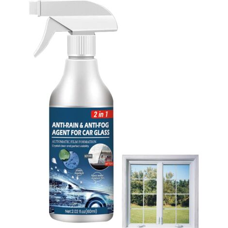 60ml Voiture Anti Pluie Agent,Voiture Verre Hydrophobe Revêtement Imperméable Agent,pour Rétroviseur Voiture,Efficace Contre La Buée,Anti-Pluie Spray pour Voiture Pare-Brise Rétroviseur