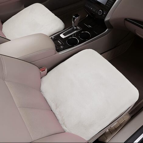 Lot de 2 coussins de siège auto, protections/housses de siège, 45 cm, confort (beige) (1/5)